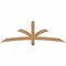 Ekena Millwork Davenport Timber Gable Bracket, Western Red Cedar, 72"W x 24"H x 3 1/2"D x 3 1/2"F, 8/12 Pitch GBW072X24X0404DAV00SWR - alternate 1